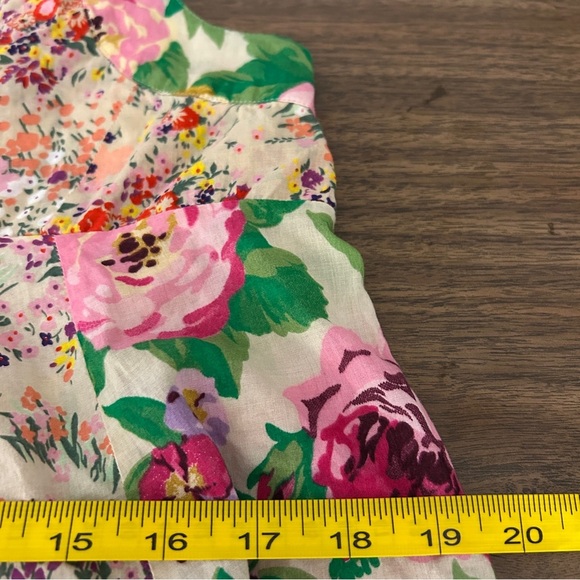 ❤️ H&M Floral Print Sleeveless Midi Dress - Pink and Green 6 - Picture 9 of 11